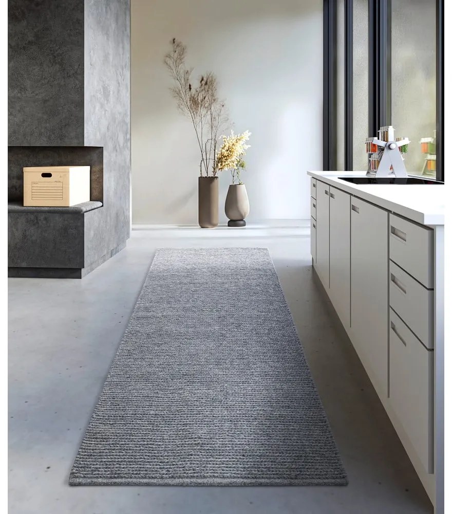 Сива ръчно изработена вълнена пътека 80x200 cm Francois – Villeroy&Boch