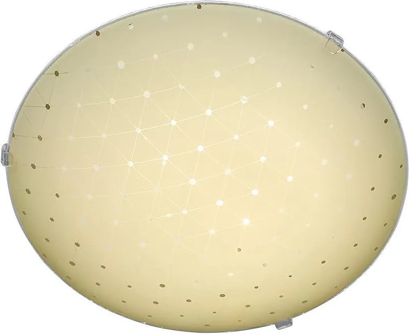 Плафониера ТРИНИТИ LED, ø300, екрю гланц, 24W, 4000K