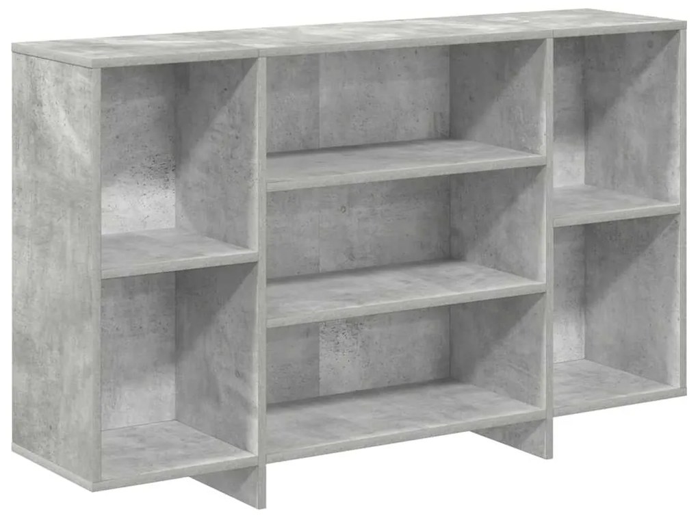 809624 vidaXL Сайдборд, бетонно сив, 120x30x75 см, инженерно дърво