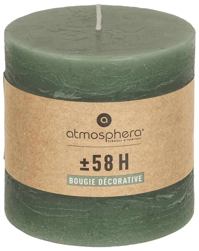 Свещ без аромат atmosphera Olia, Кръгла, 10x10 cm - Жълт