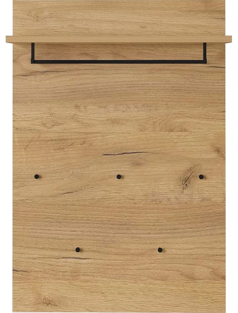 Панел за закачалки в дъбов декор в естествен цвят Fremont - Germania