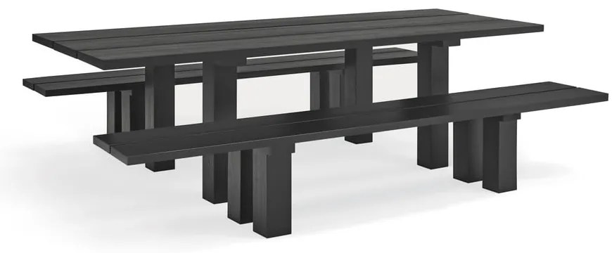 Трапезна маса с плот от борова дървесина 100x260 cm Banda - Teulat