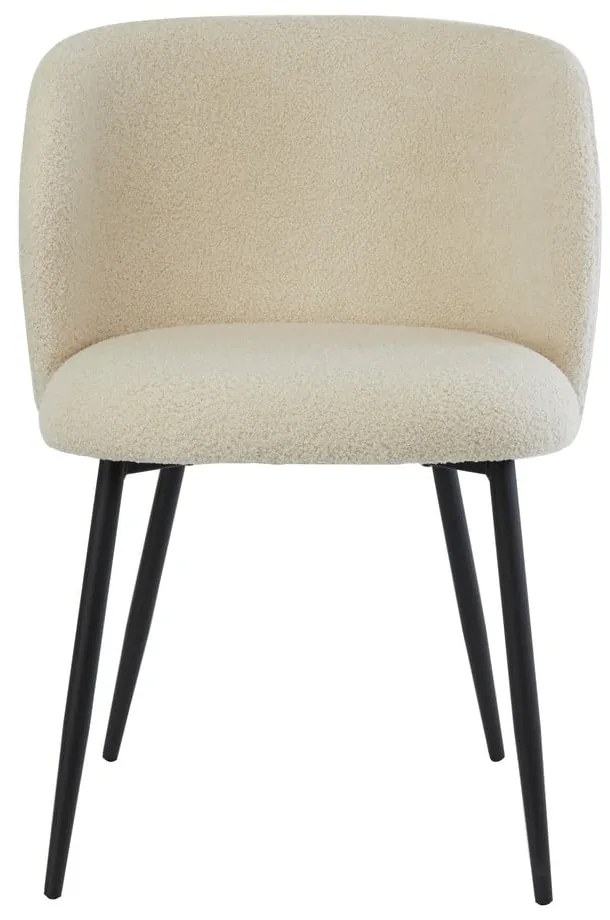 Бежов тапициран трапезен стол Elyna – Light &amp; Living