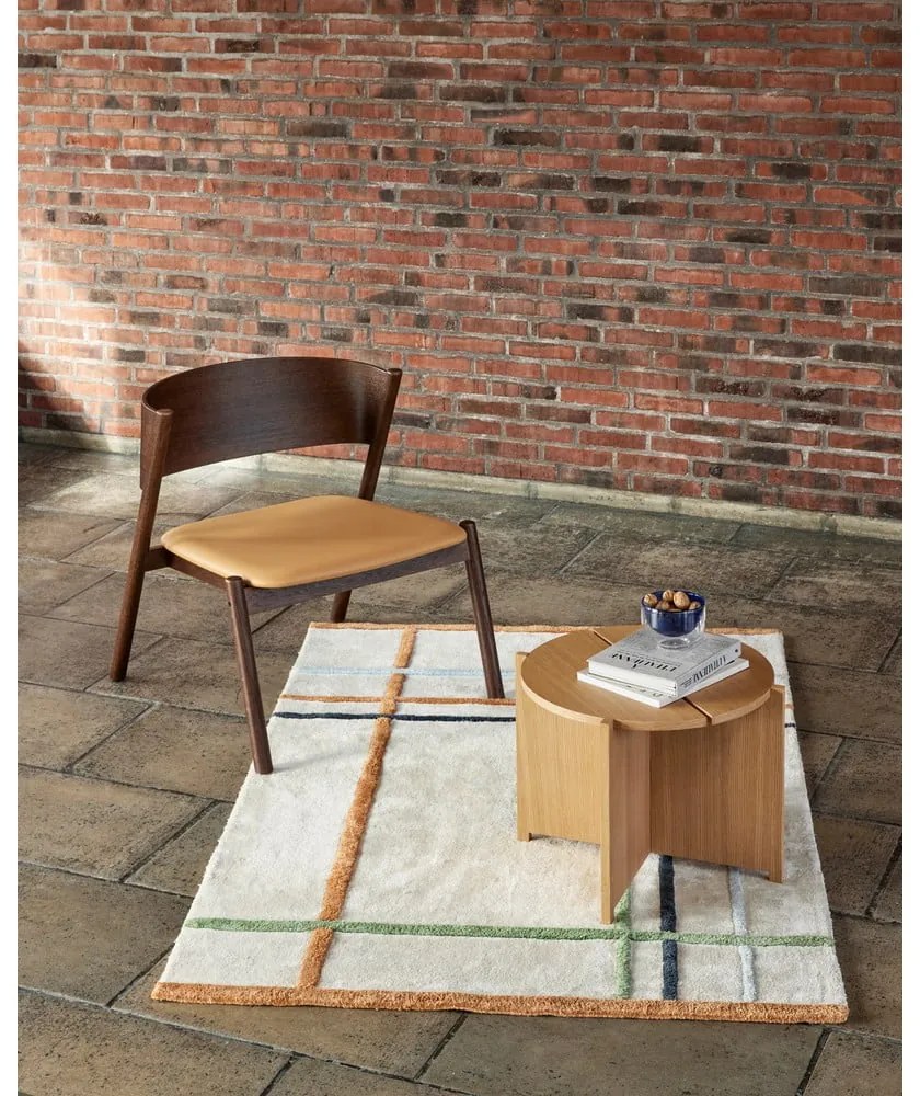 Тъмнокафяво кресло Oblique – Hübsch