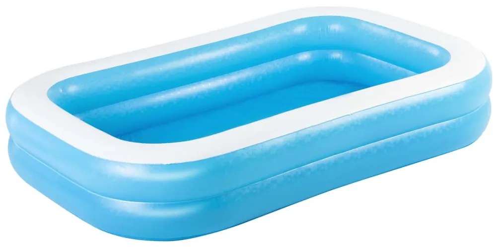 Bestway Семеен надуваем басейн, правоъгълен, 262x175x51 см, синьо-бял