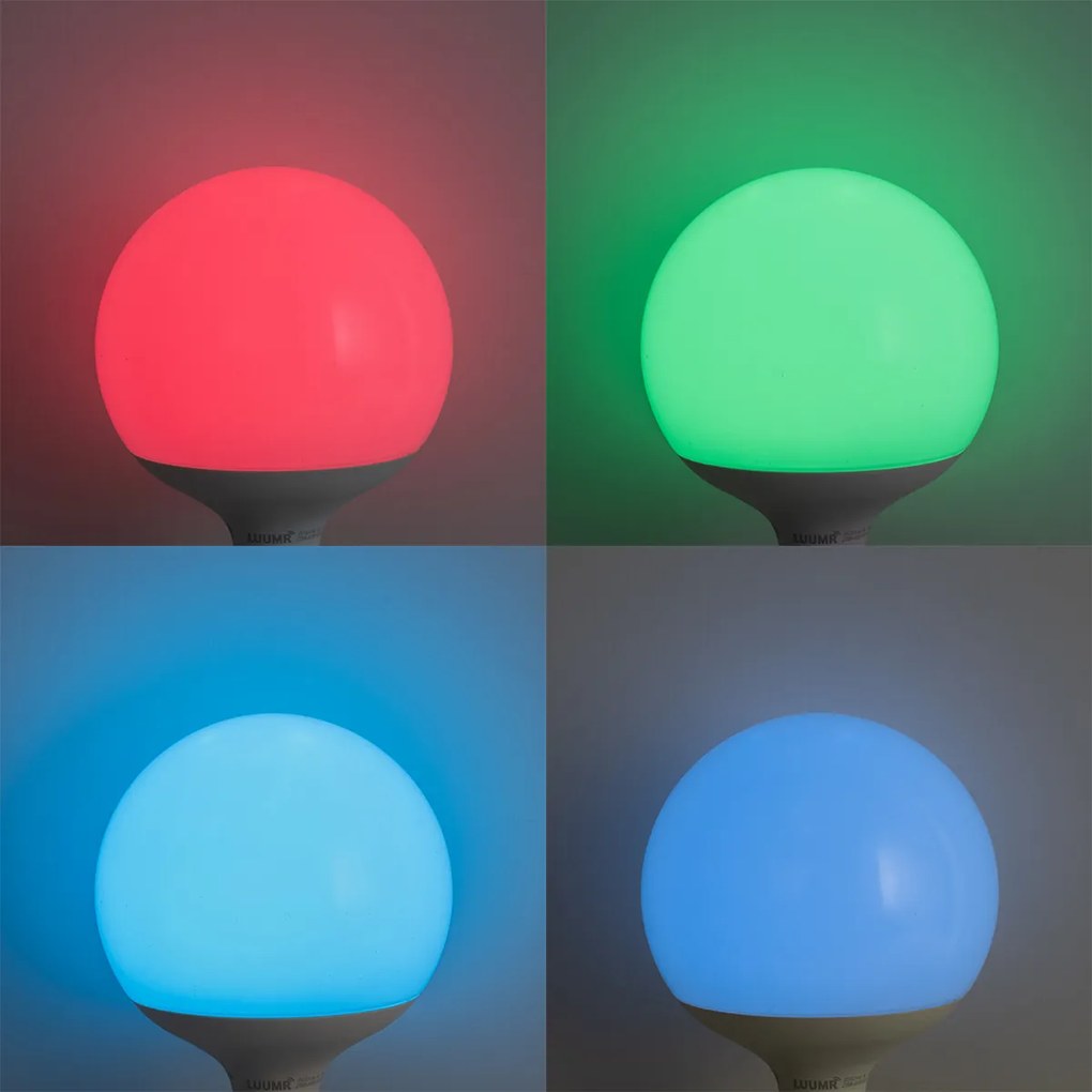 Интелигентна LED крушка E27 G120 матирана RGBW 9W 806 lm 2700-6500K