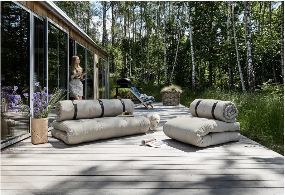 Design OUT™ Buckle Up Тъмно сив диван-стол за открито Out Buckle Up - Karup Design