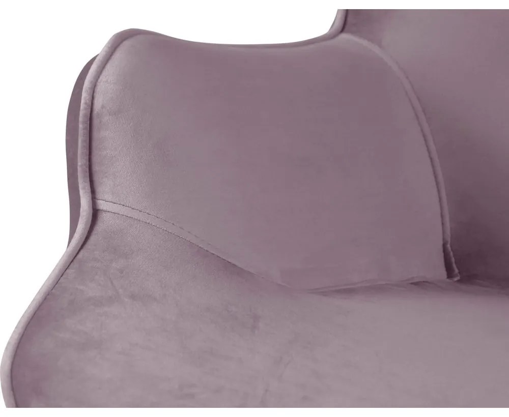 Кадифено кресло лавандула Niko – Ropez