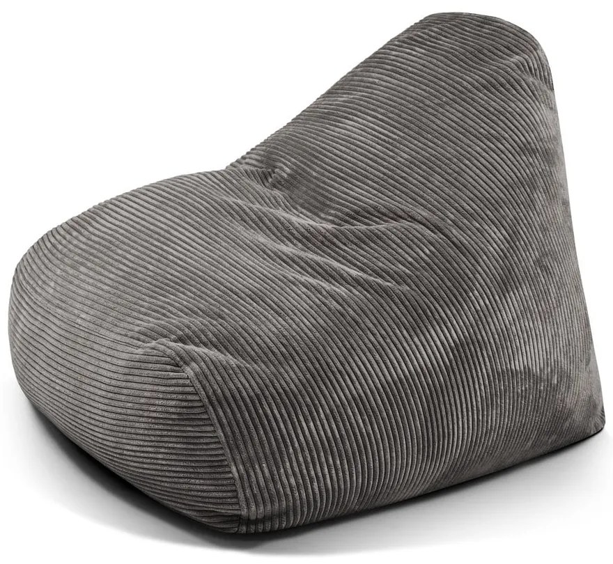 Тъмносив пуф от рипсено кадифе Snug 100 – SLOWDOWN