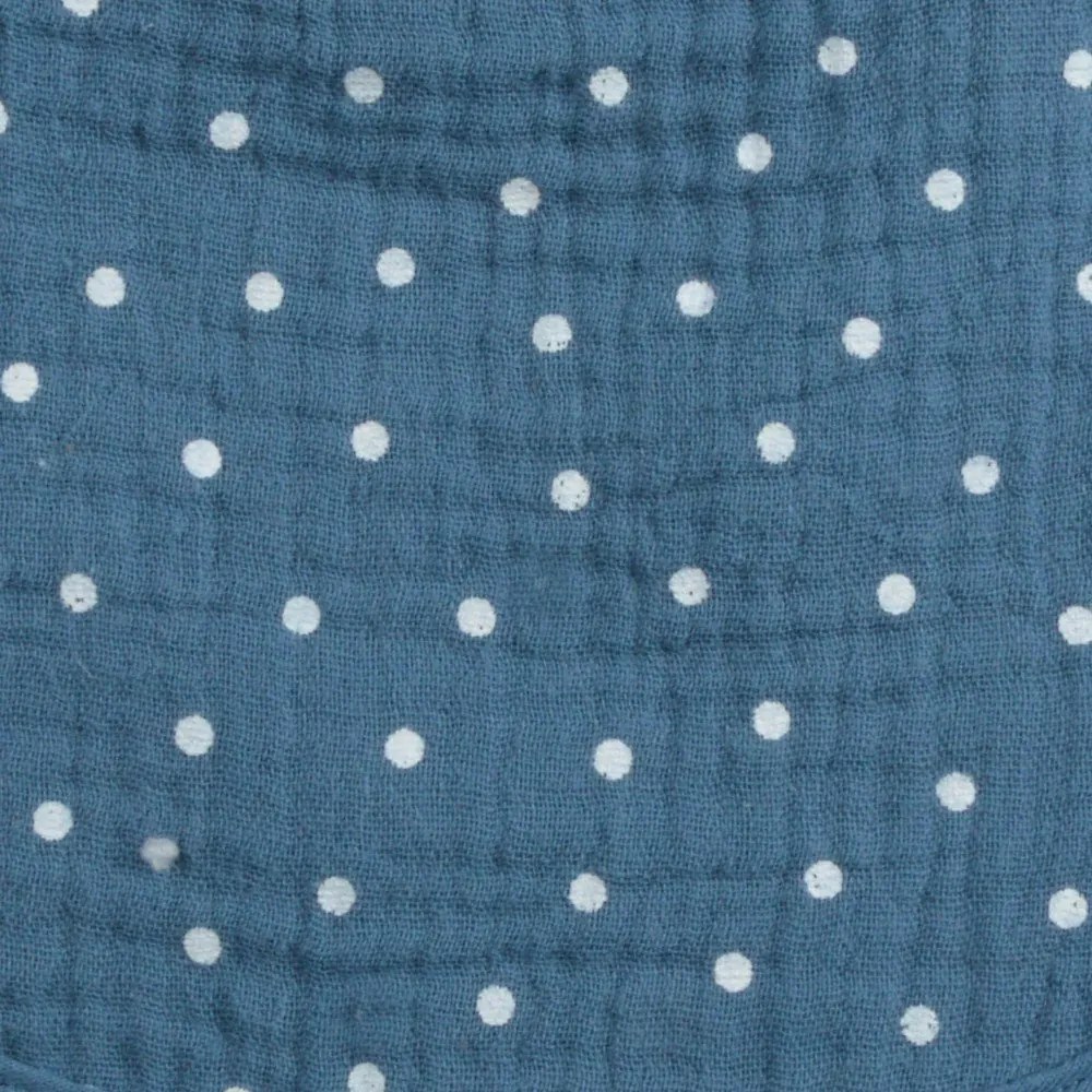 Синьо муселиново бебешко одеяло 75x75 cm – Bébé Douceur