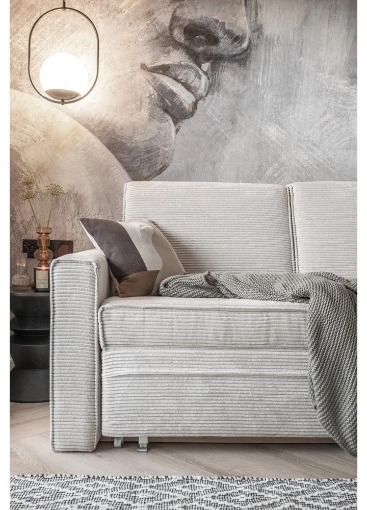 Бял разтегателен диван 168 cm Lucky Lucy - Miuform