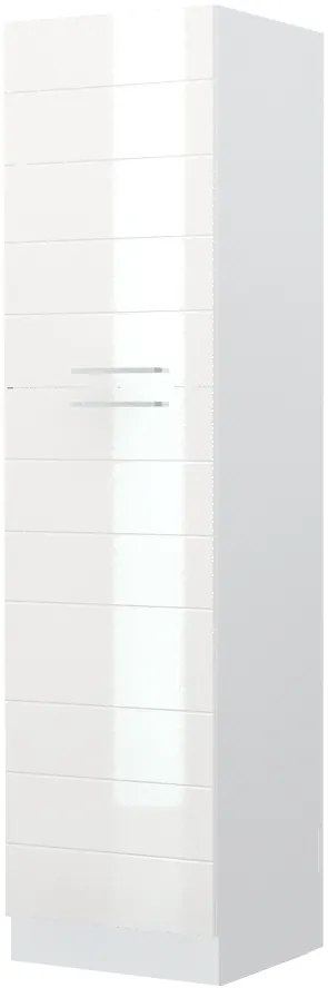 Висок подов шкаф Hudson K23-60-1KF-White - White glossy