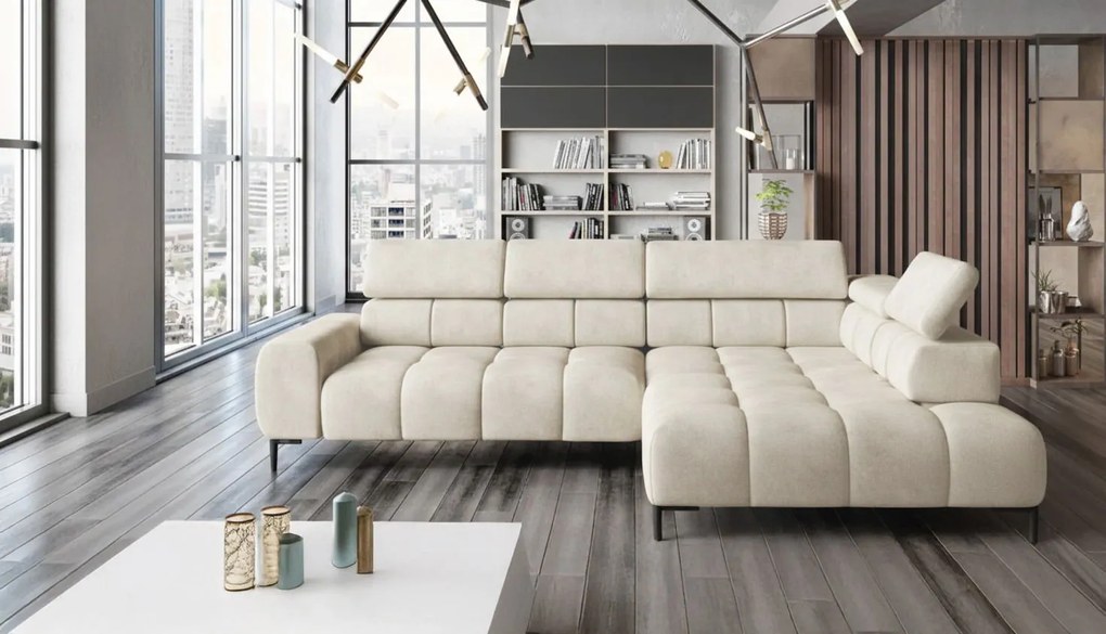 Ъглов диван Pallase-Right-Cream