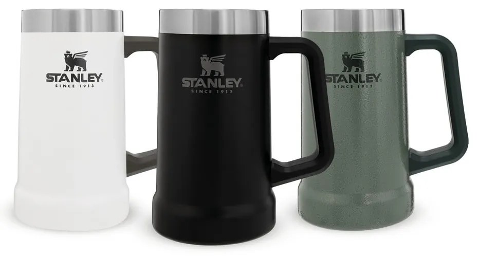 Черна термочаша от неръждаема стомана 700 ml The Big Grip Beer Stein Black – Stanley