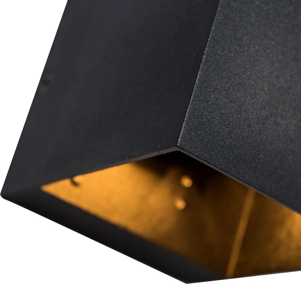 Интелигентен стенен аплик черен 8 см с Wifi G9 - Transfer