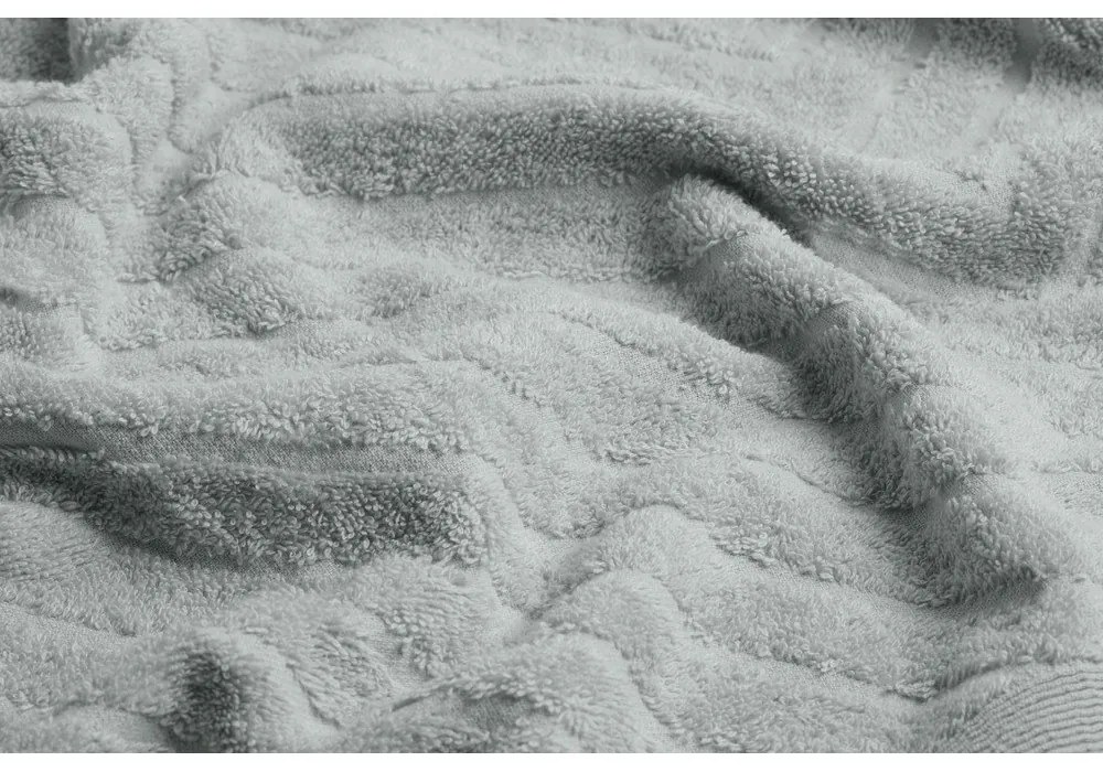 Светлосиви памучни хавлии и кърпи за баня в комплект от 2 бр. от тери – Foutastic