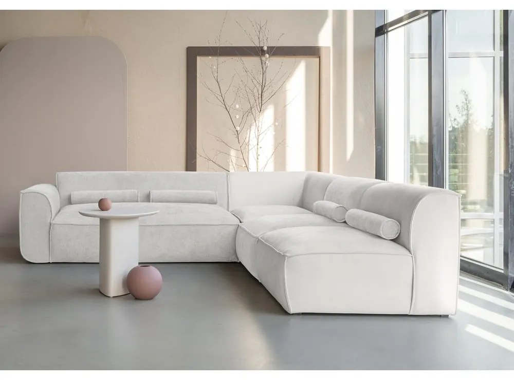 Кремав ъглов диван (десен ъгъл) Flex Felix – Miuform