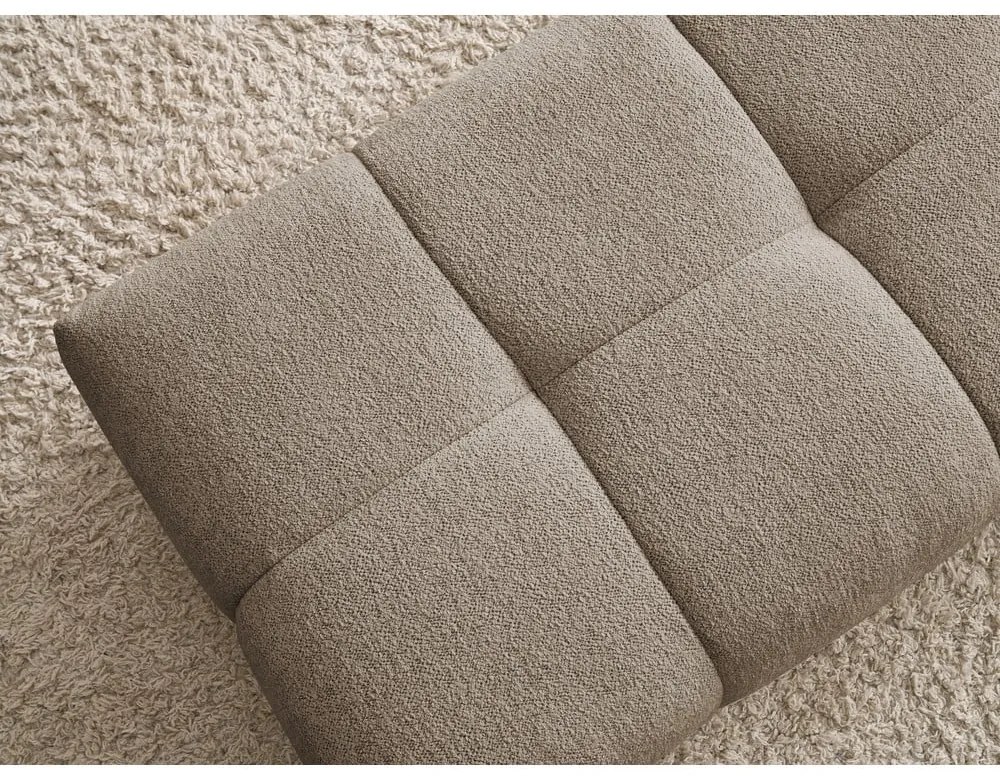 Кафяво-сива шенилова табуретка Everest – Bobochic Paris