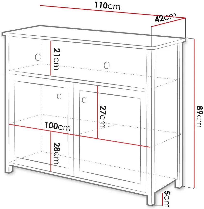 Тоалетна масичка Luna