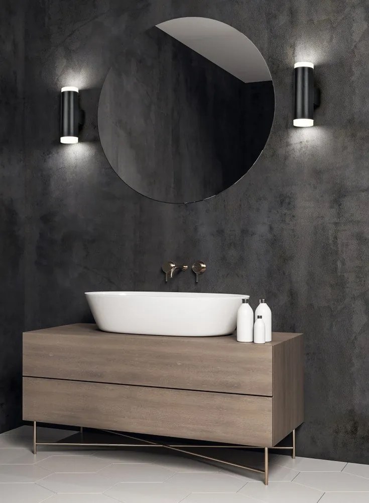 Матово черно LED осветление за стена Ray - Trio