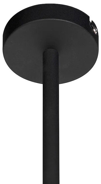 Модерна висяща лампа черна регулируема 6-светлина - Lofty