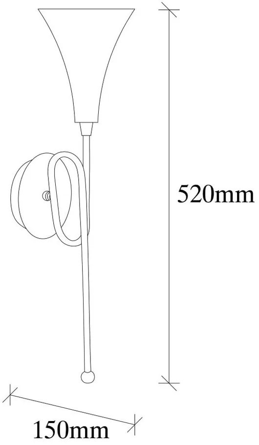 Метална стенна лампа в златисто Opviq lights Isidor - Opviq lights