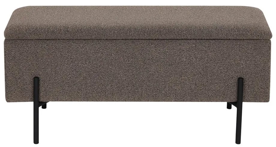 Кафява пейка от прежда с примки от букле Watford – House Nordic