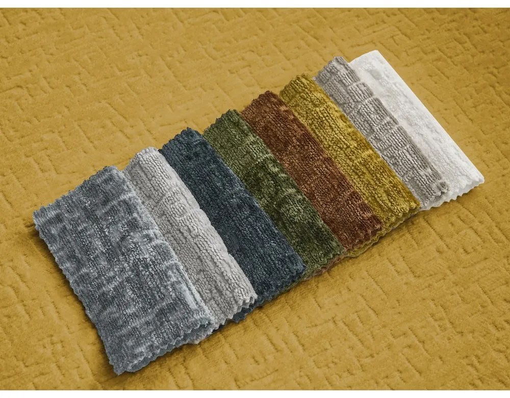 Шенилов сгъваем диван в цвят горчица 228 cm Neyo – Bobochic Paris