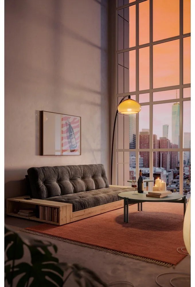 Разтегателен диван в тухлен цвят 244 cm Base – Karup Design