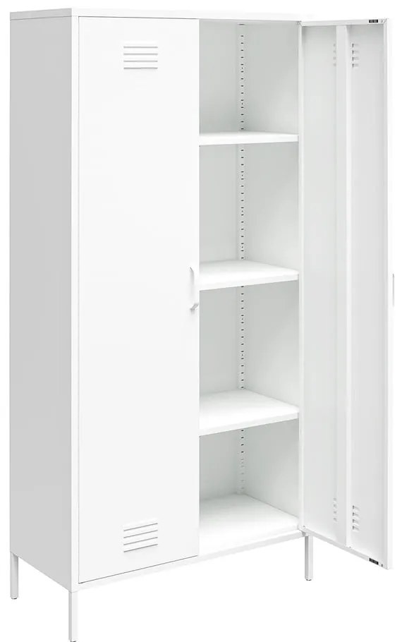 Бял метален гардероб 90x185 cm Mission District - Støraa