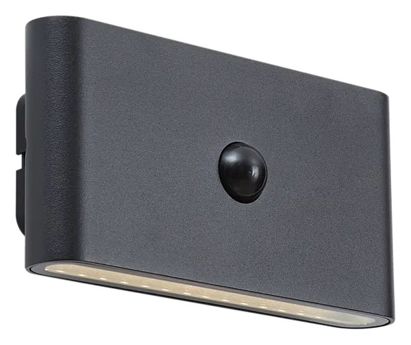 Стенна лампа черна 4-степенен сензор магнитна вкл. LED акумулаторна - Batt