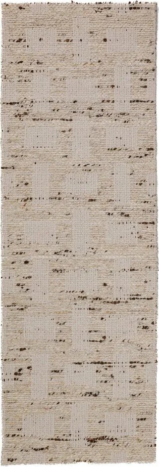 Ръчно изработена пътека със смес от вълна в естествен цвят 80x230 cm Rova Blend – Flair Rugs