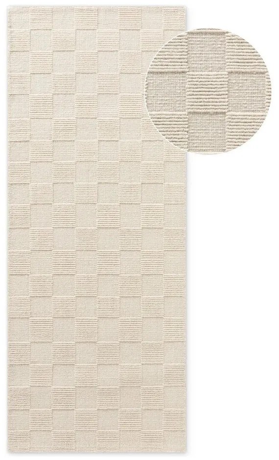 Кремава ръчно изработена вълнена пътека 80x200 cm Scala – Villeroy&amp;Boch