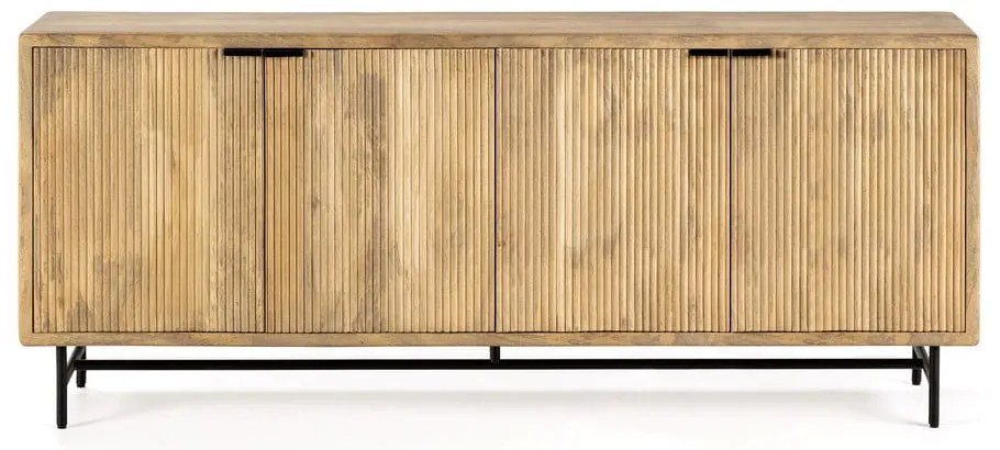 Скрин от масивно манго в естествен цвят 190x85x40 cm Mundra – MOME