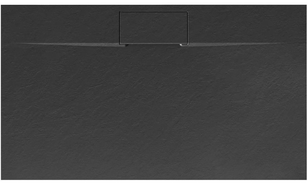 Корито за душ кабина Rea Bazalt long Black 80x120