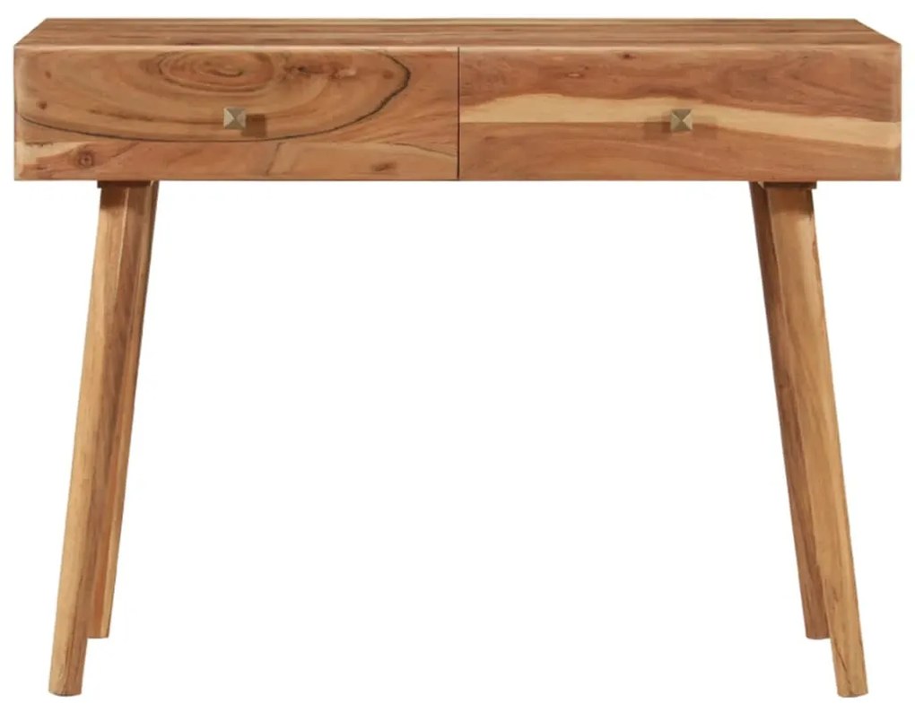 247685 vidaXL Бюро, 100x51x76 см, акациево дърво масив