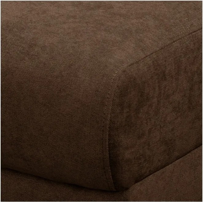 Тъмнокафяв ъглов диван (ляв ъгъл) Beata - Ropez