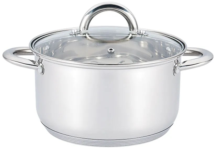 Тенджера с капак SAPIR SP 1210 X22, 4.7 литра, 22x13.5 см, Многослойно дъно, Индукция, Инокс