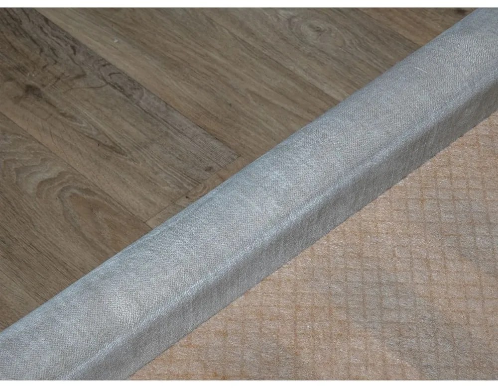 Светлосиво тапицирано двойно легло с място за съхранение с решетка 160x200 cm Jade - Bobochic Paris