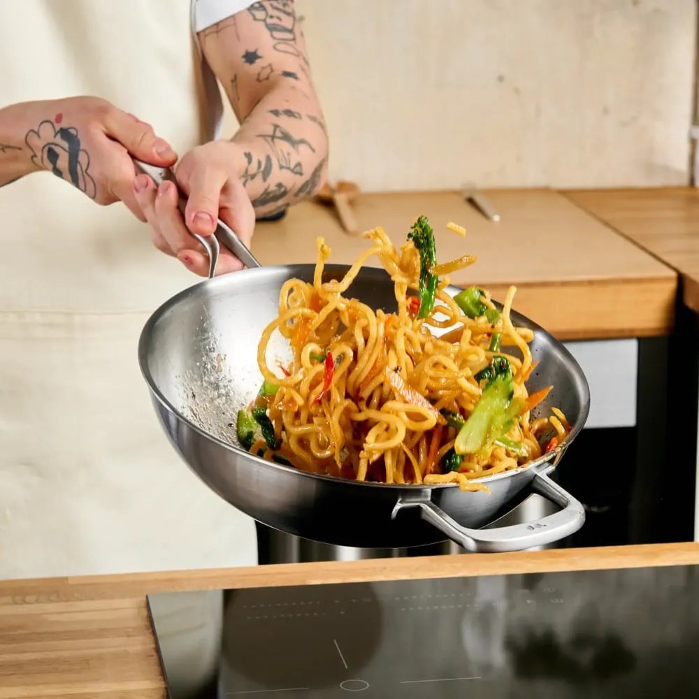 Уок тиган с капак от неръждаема стомана ø 30 cm Lucca 3.0 – FABINI