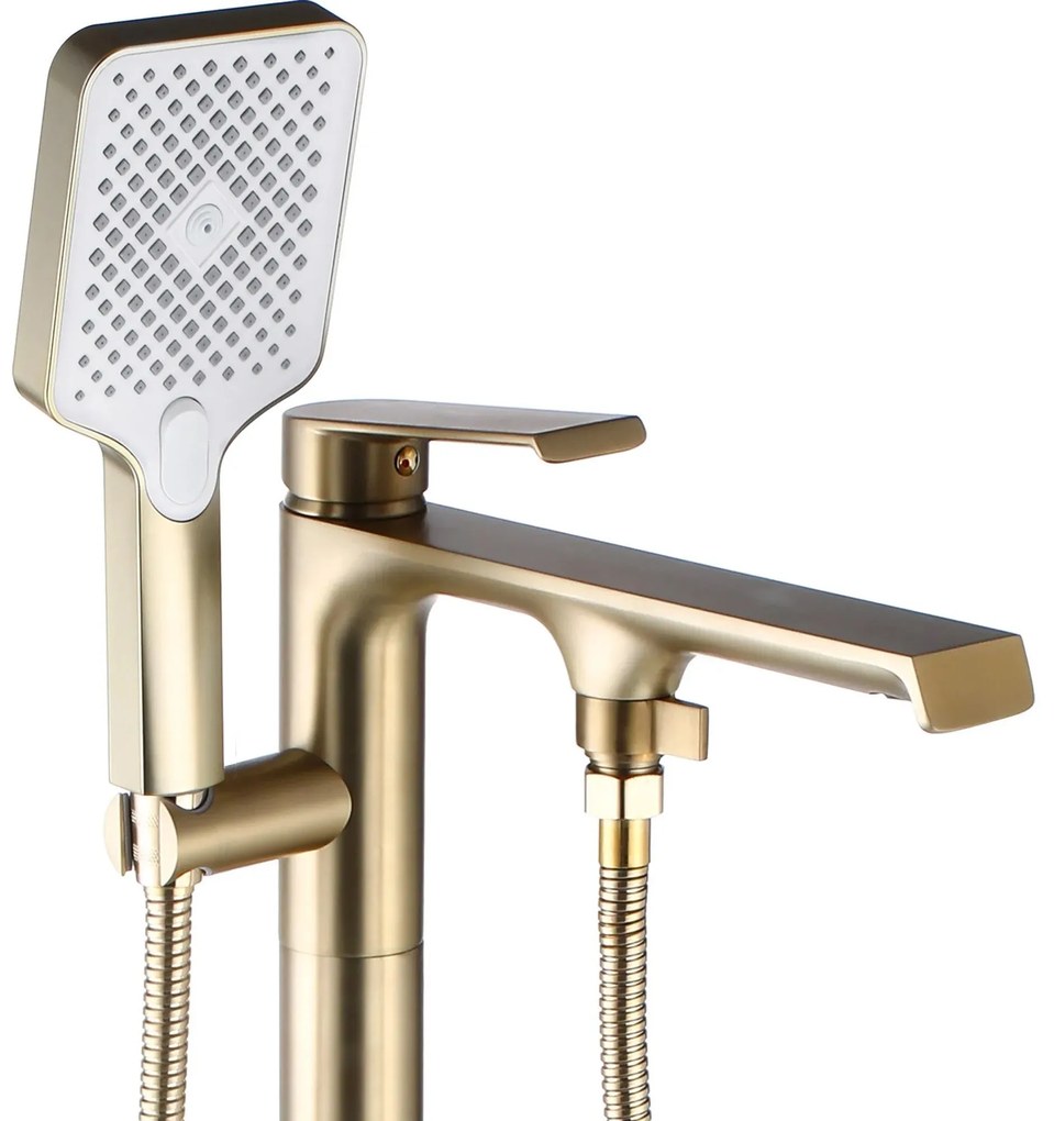 Cмесител-свободно стоящ Rea HASS BRUSH GOLD