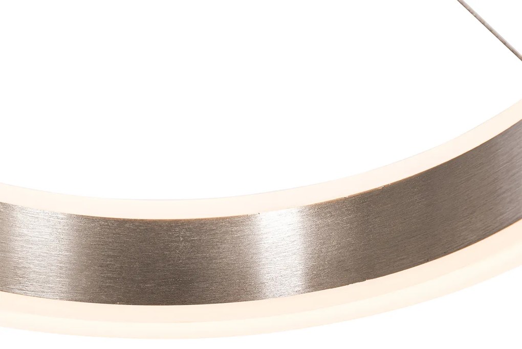 Стъклена висяща лампа кръгла с LED 3-степенна димируема 3-светлина - Lyani