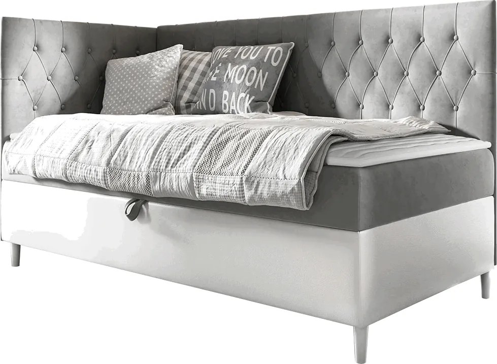 Диван - легло Junior Filip III-Gkri-Дължина: 100 cm-Aristera