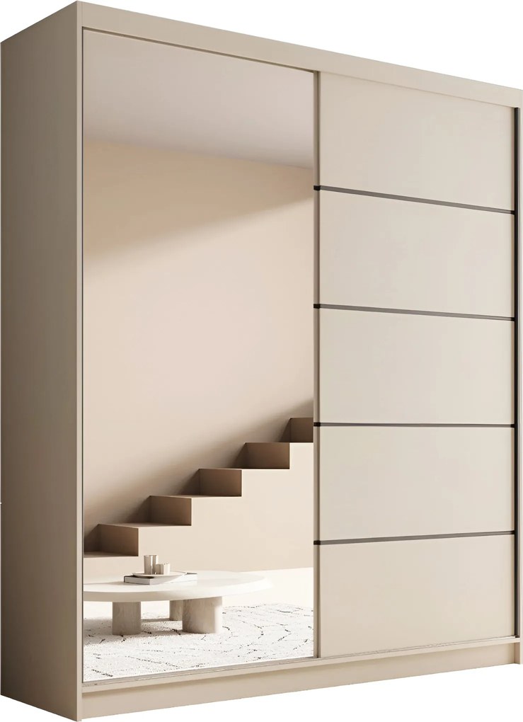 Плъзгащ се гардероб Shelvia 180-Кашмир