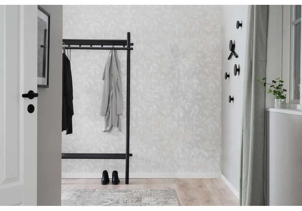 Черна стенна кука от дъбово дърво Milford – Rowico