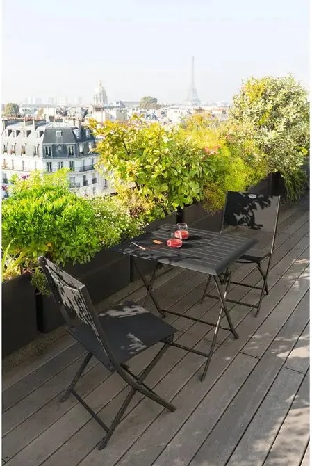 Градинска квадратна маса Hesperide Azua, Графит