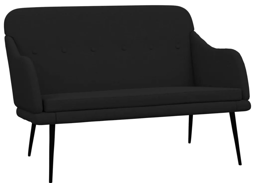 351485 vidaXL Пейка, черна, 110x76x80 см, текстил