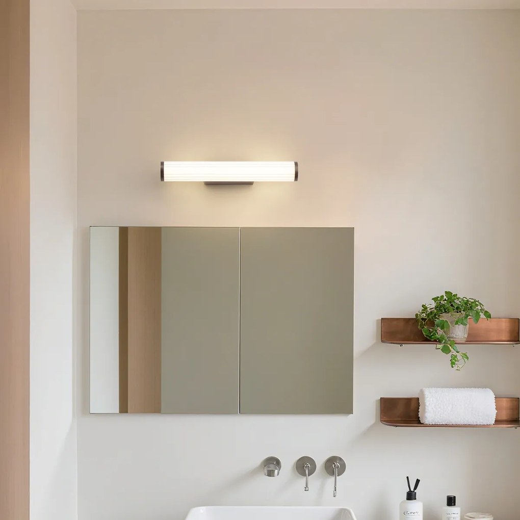 Ретро стенна лампа бронзова 40.4см с LED IP44 - Коко