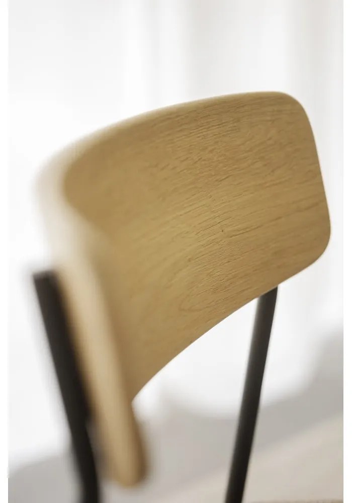 Трапезни столове в бежов и естествен цвят в комплект от 2 бр. Maymont – Rowico