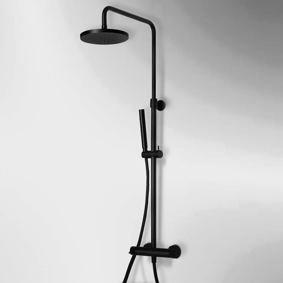 Душ колона Eurorama Slim-Черен матова